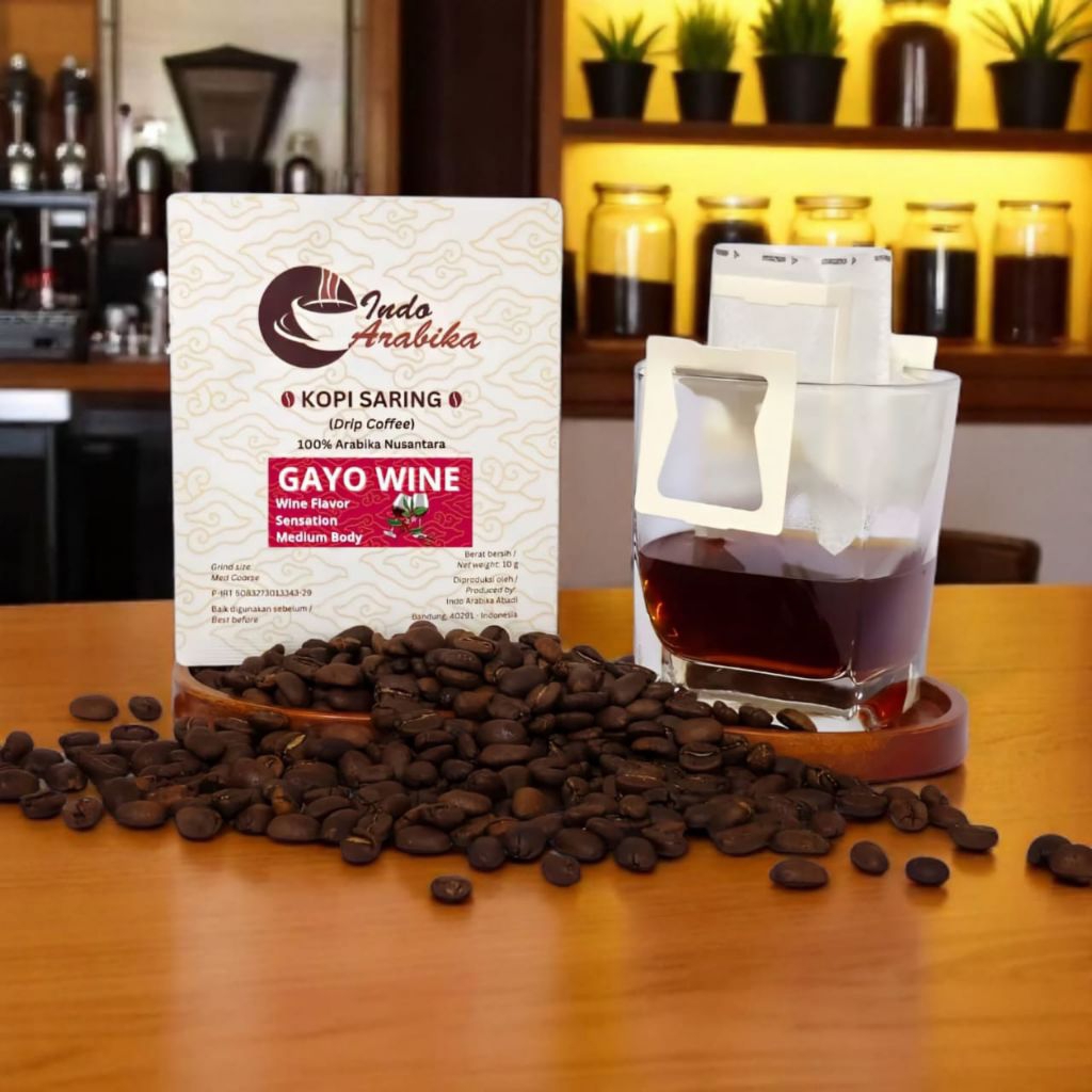 

Arabika Gayo Wine Kopi Saring Kopi Filter Drip Coffee Indo Arabika