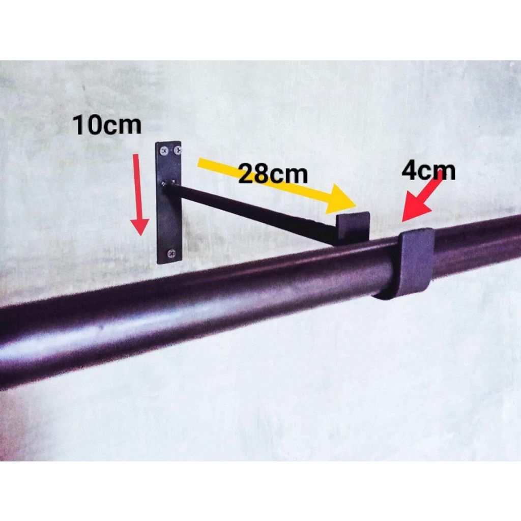 Besi Siku Penyangga Pipa Jemuran // Siku Beton 8mm // siku besi penyangga jemuran baju tempel dindin