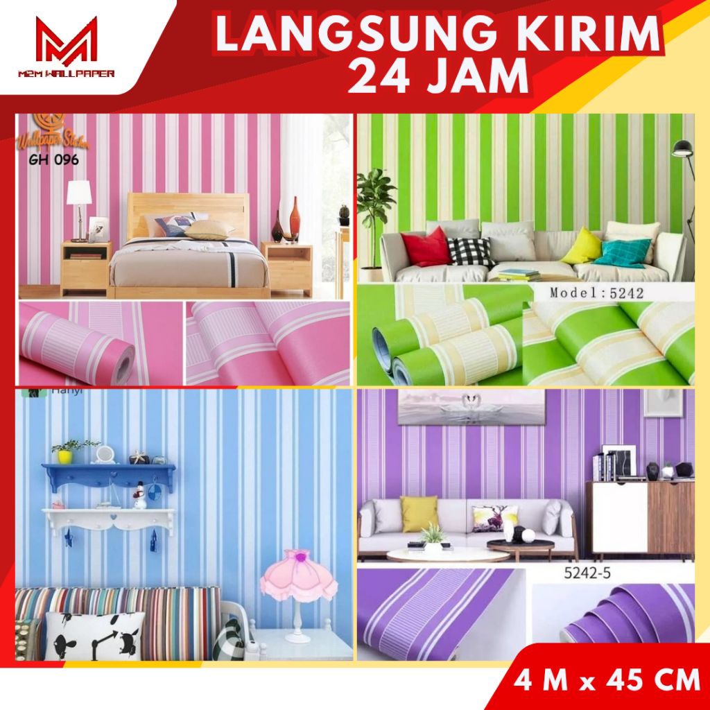 Wallpaper Dinding Motif Salur Wallpaper Dinding Aesthetic Wallpaper Dinding Ruang Tamu Wallpaper Din