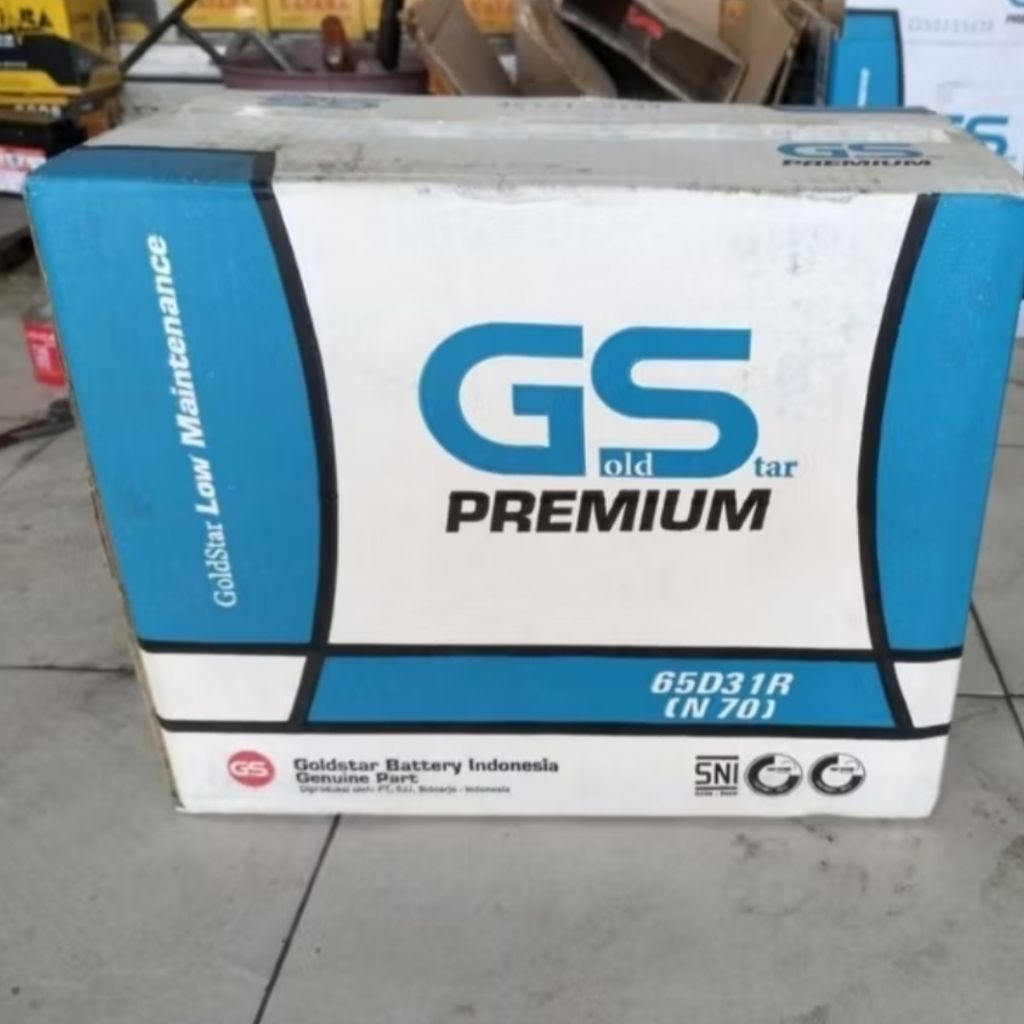 AKI Mobil Gold Star GS N70 65D31R - BATTERY Akki Genset Diesel Premium SNI