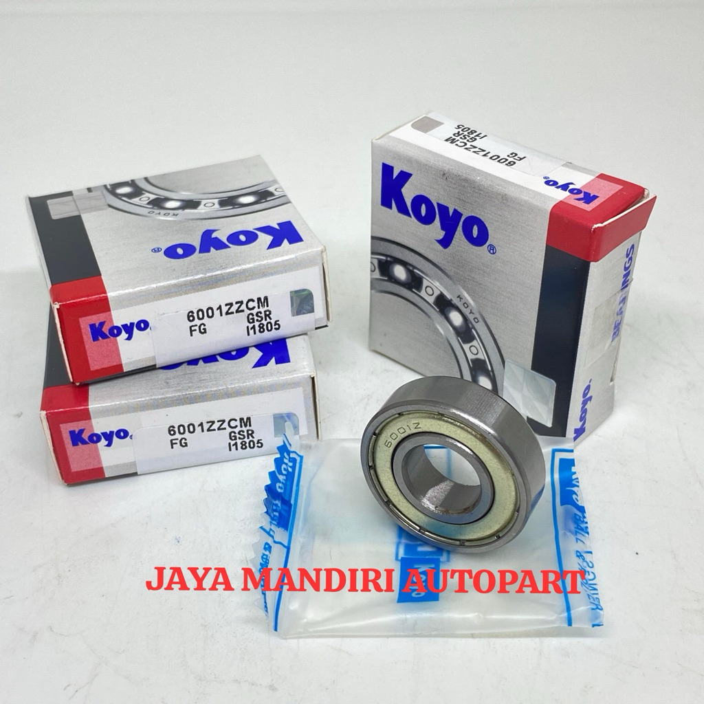 BEARING 6001ZZ KOYO BEARING TUTUP BESI 6001 ZZ KOYO