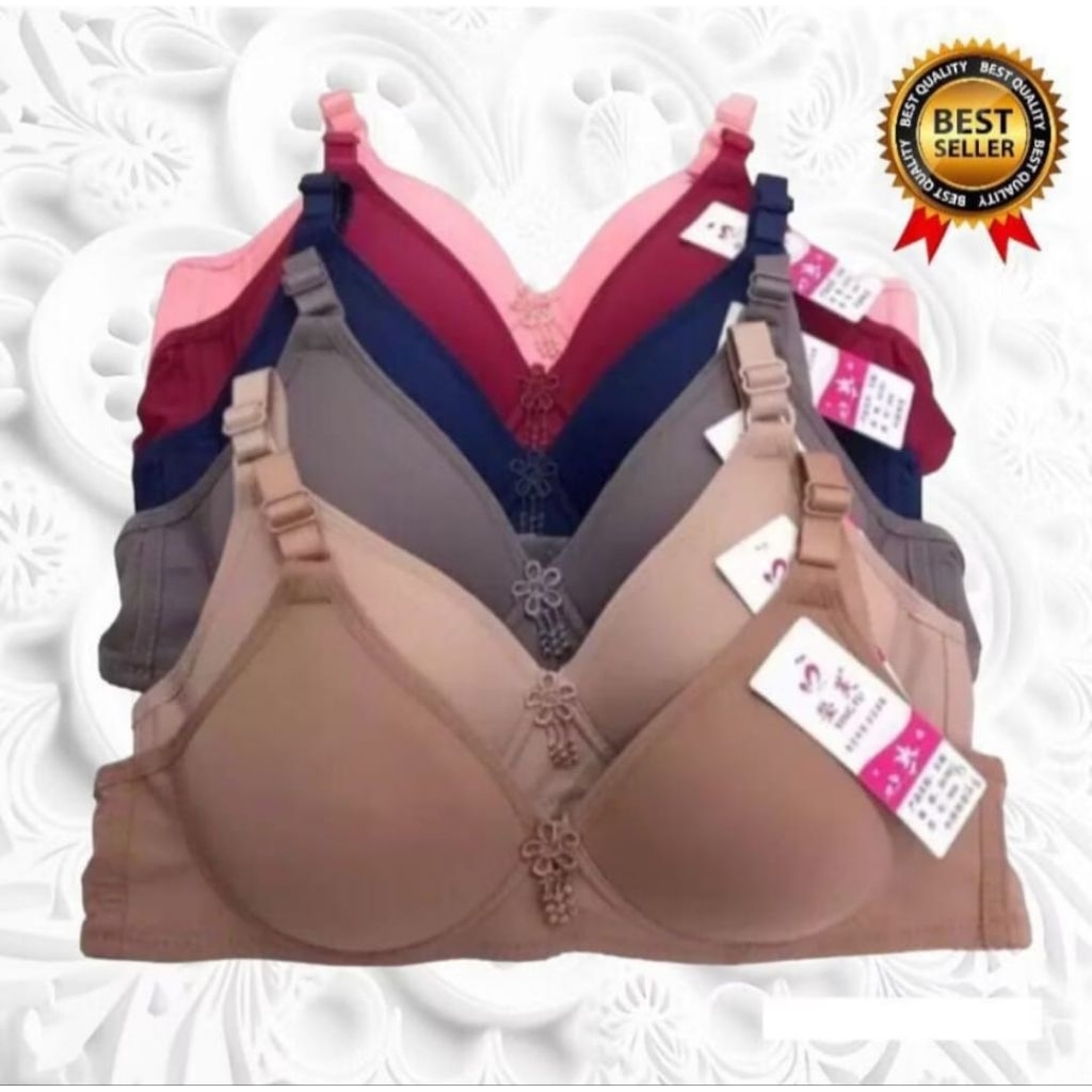 GROSIR  6 pcs sport bra || Bra wanita dewasa || BH wanita isi 6 pcs murah || Bra tanpa kawat || Bh w