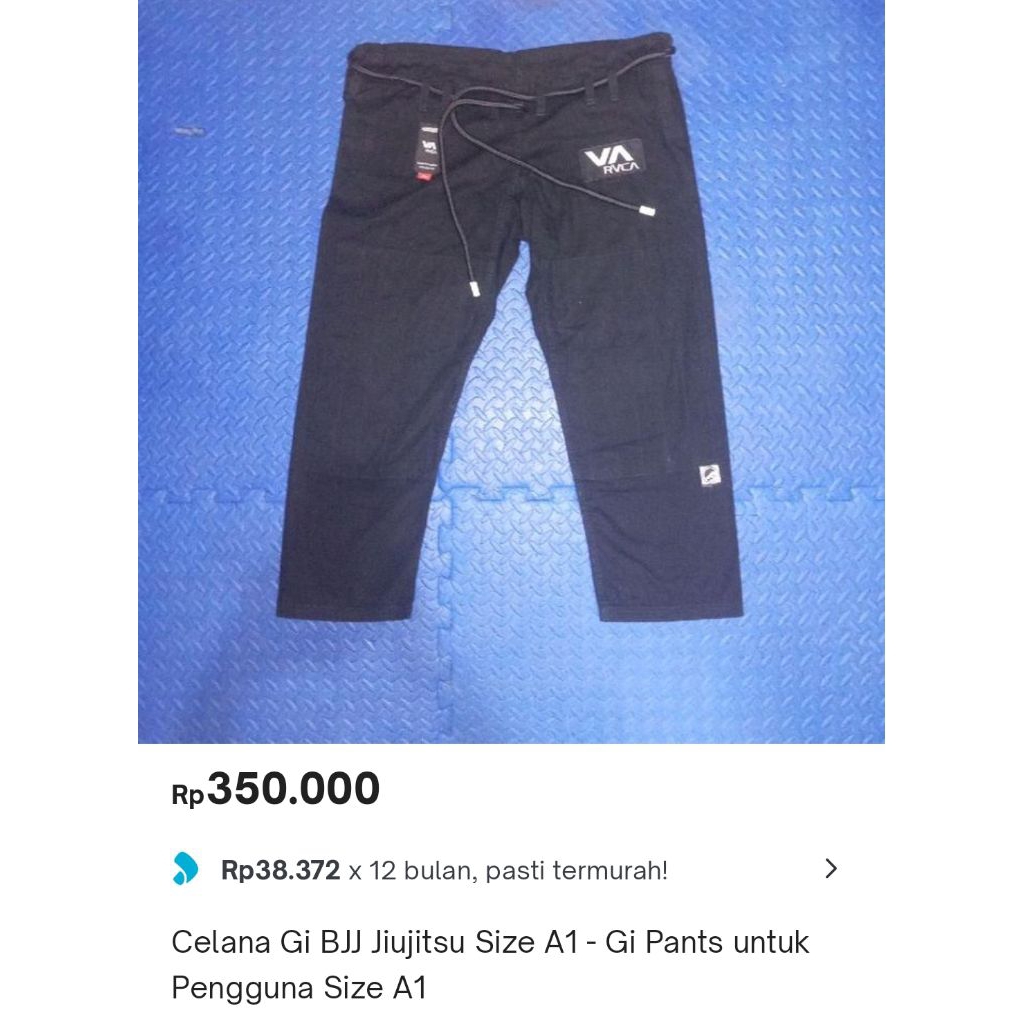 olahraga celana gi bjj jiujitsu size a1