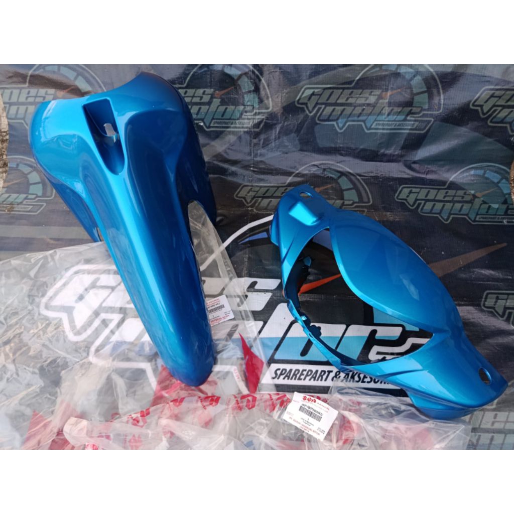 Batok depan / spakbor depan SMASH NEW 110 ( BIRU) Original sgp
