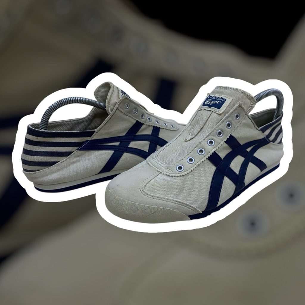 [TH342N.0250] Onitsuka Tiger Mexico 66 Paraty Slip On 'Natural Navy' Size 42 Second