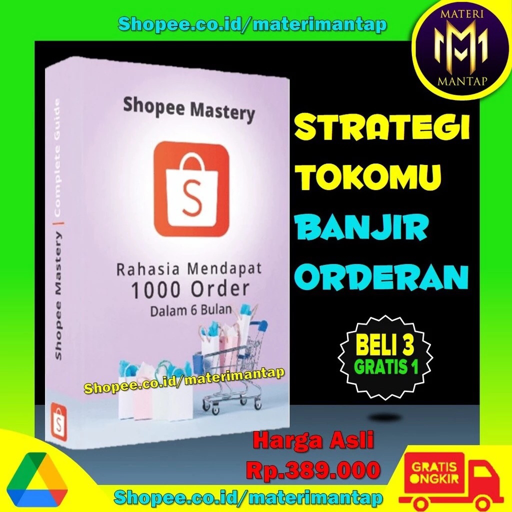 CARA JITU BIKIN TOKO SHOPEE banjir orde dengan shopee mastery