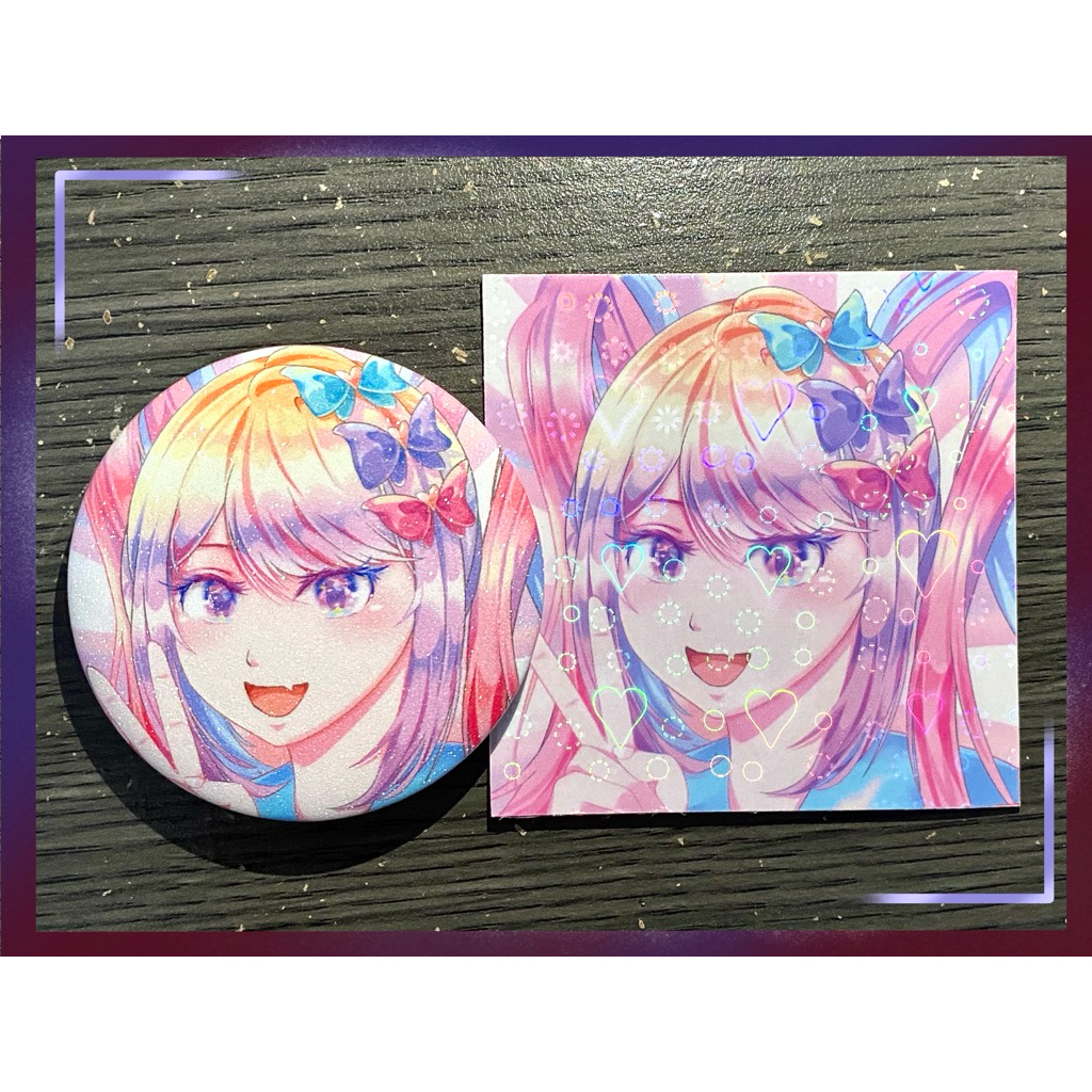 Kangel Needy Streamer Overdose Pin Artprint, Game Kawaii Anime