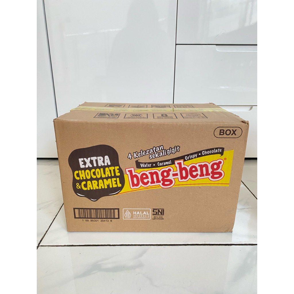 

Beng beng wafer coklat 1 dus isi 8 box