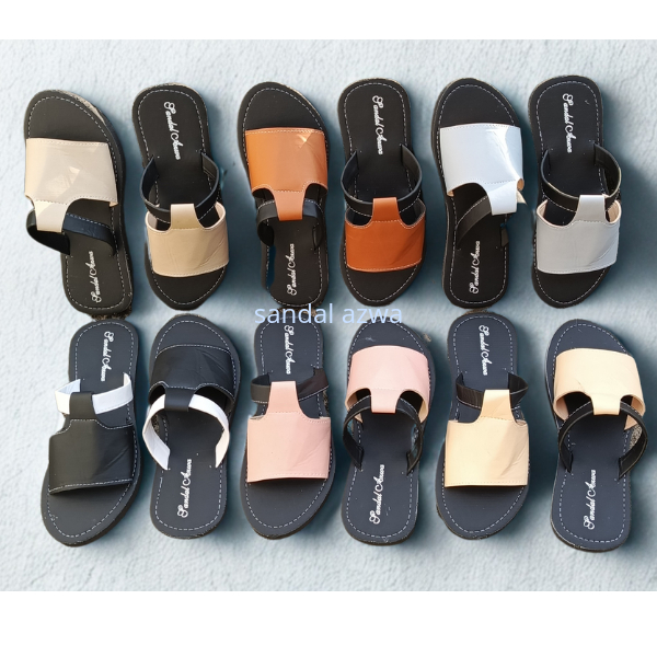 sandal selop karet kokop wanita/sendal cewe terkini 2025 sandal alas bawah karet