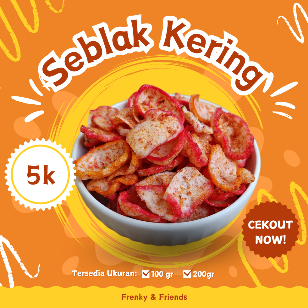 

Kerupuk Seblak Kering Pedas Gurih – Siap Makan! Camilan Viral