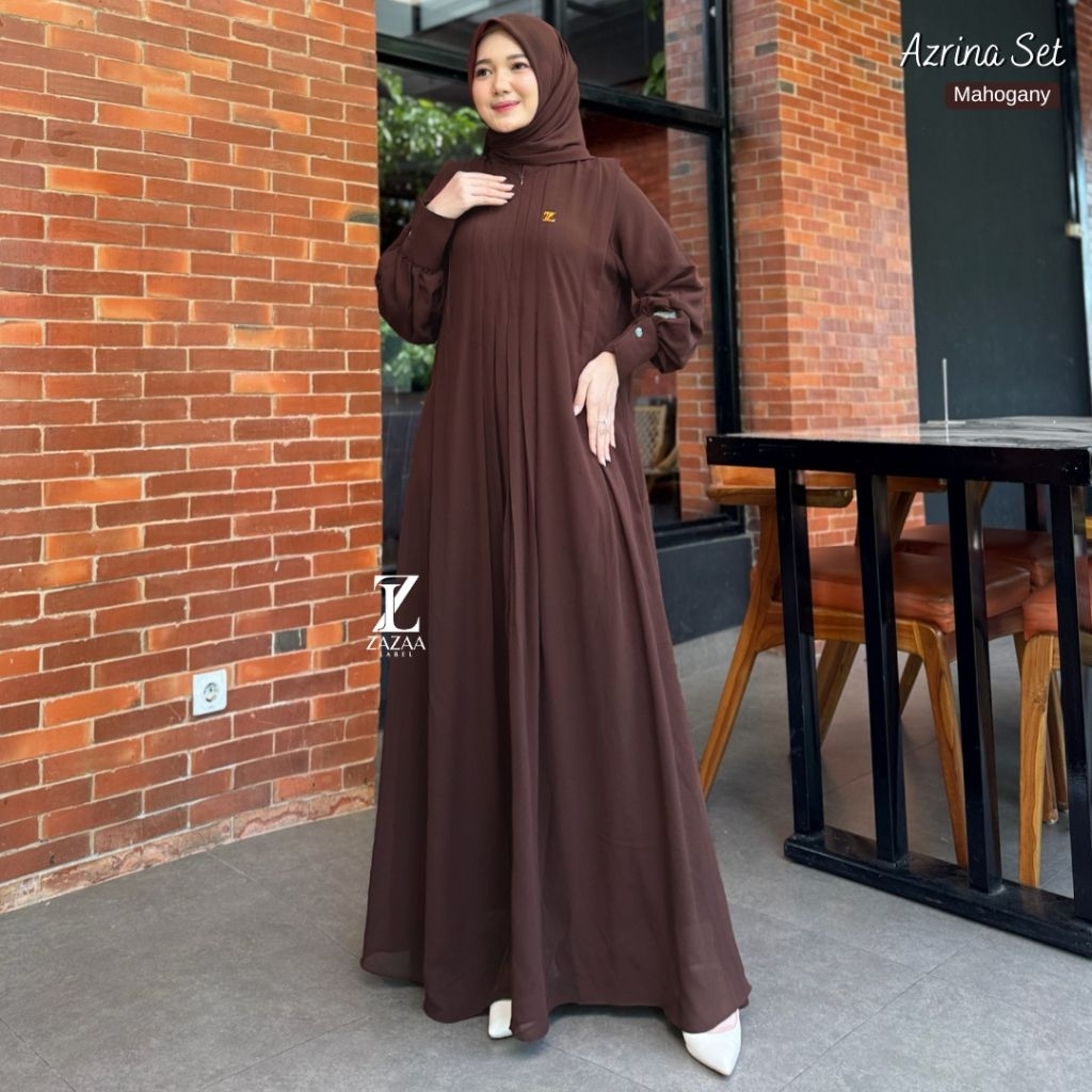 AZRINA GAMIS MUSLIM ORIGINAL ZAZAA LABEL FREE HIJAB