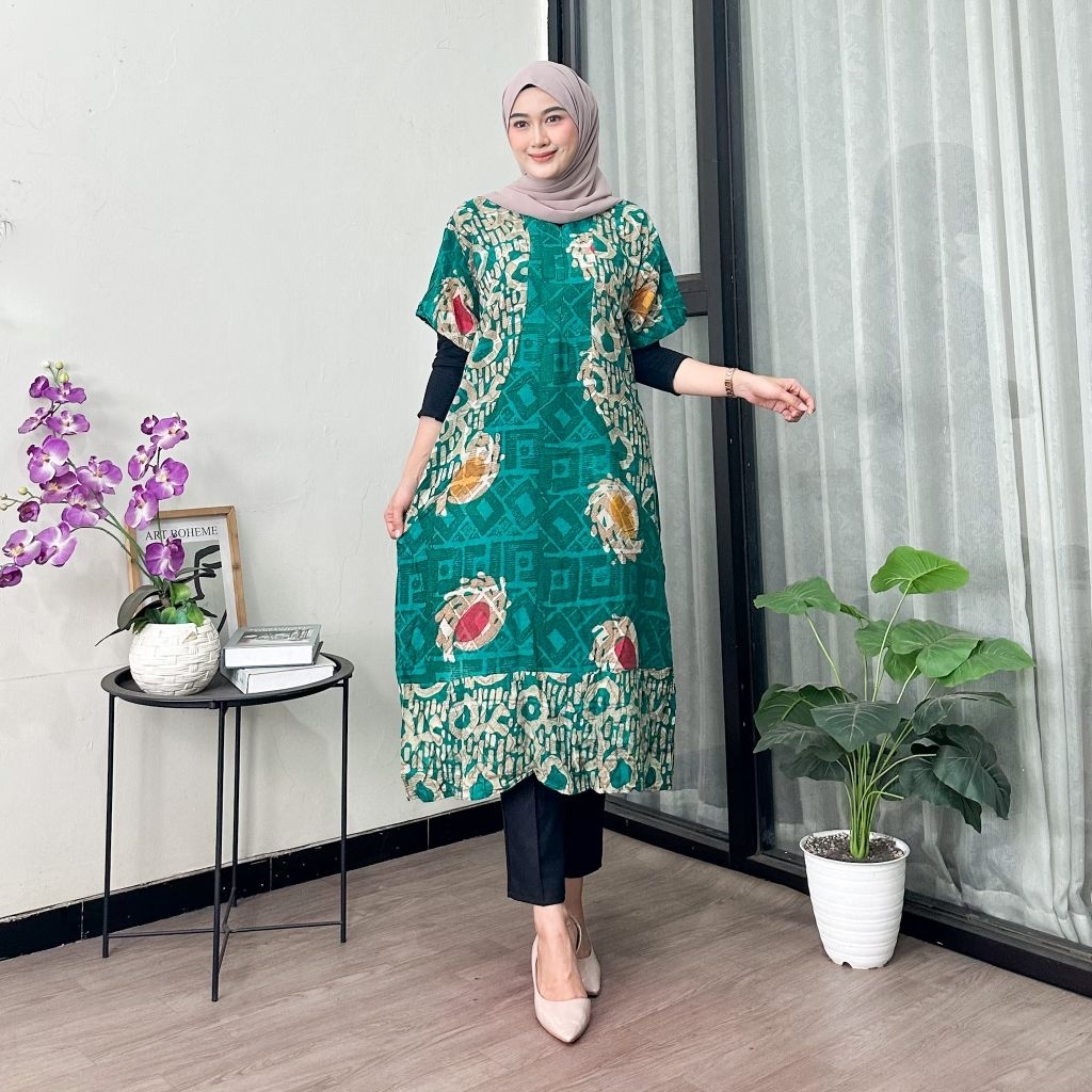 daster jumbo daster Maura jumbo batik daster jumbo lengan pendek daster daster kekinian