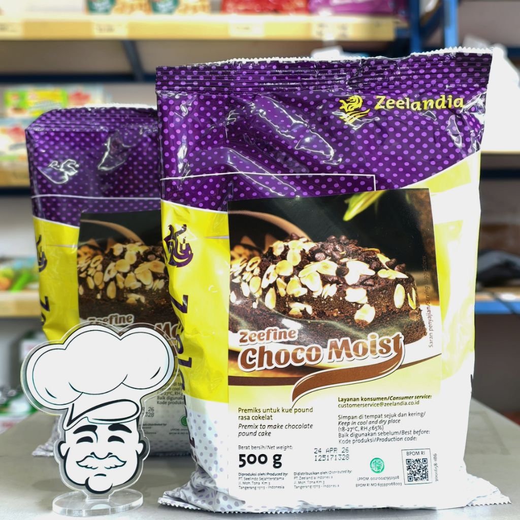 

Tepung Premix Chocomoist Zeefine 500Gr / Tepung Chocomoist Zeelandia