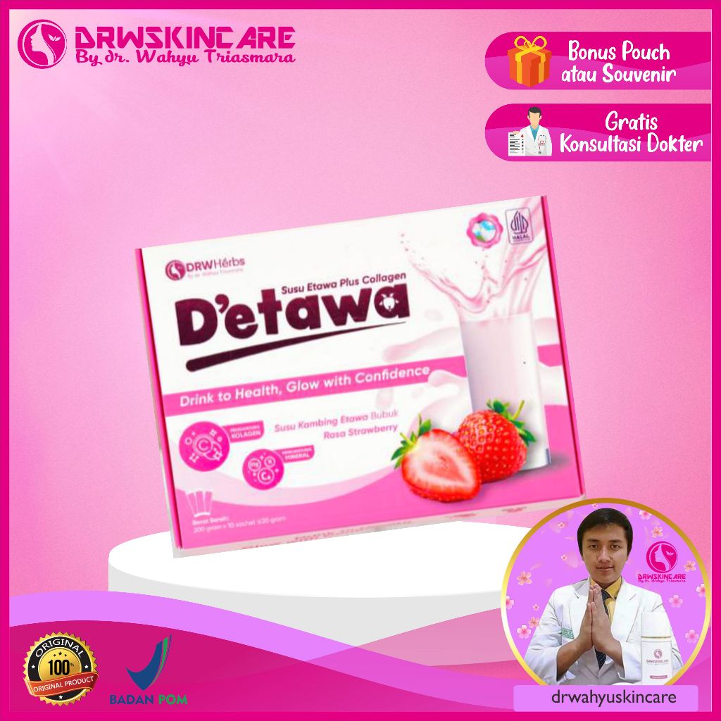 

D'ETAWA Susu Etawa Pluss Collagen DRW Skincare Original by Dokter Wahyu Triasmara