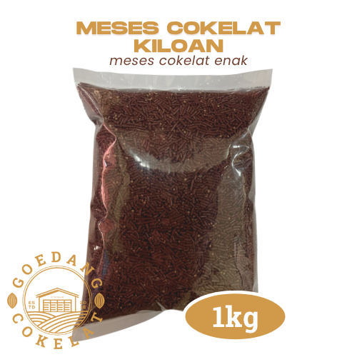 

Goedang Cokelat | MESES Coklat 1kg | Full cokelat manis, toping segala macam kue makanan dan minuman | cemilan coklat meses coklat 1kg murah warna warni premium - coklat meses 1kg premium - mesis coklat 1kg premium