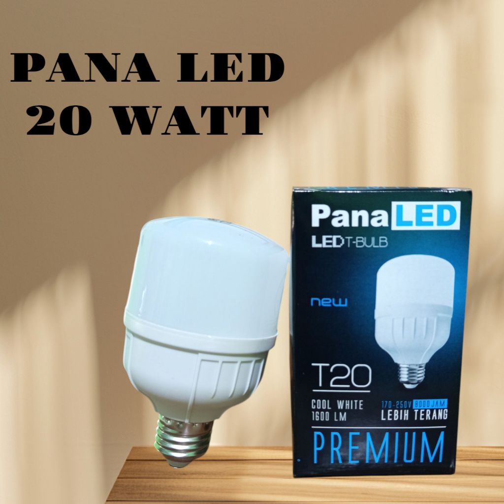 PANA LED PREMIUM COOL WHITE-LAMPU LED 20 WATT WARNA PUTIH