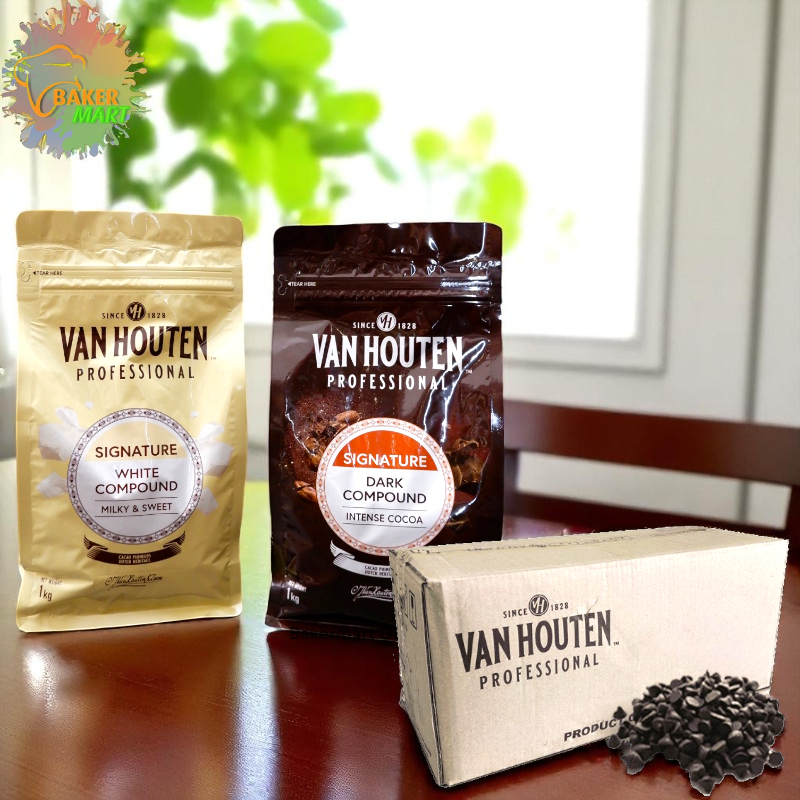 

Van Houten Chocolate Compound Dark / White & Chips 200 Gram