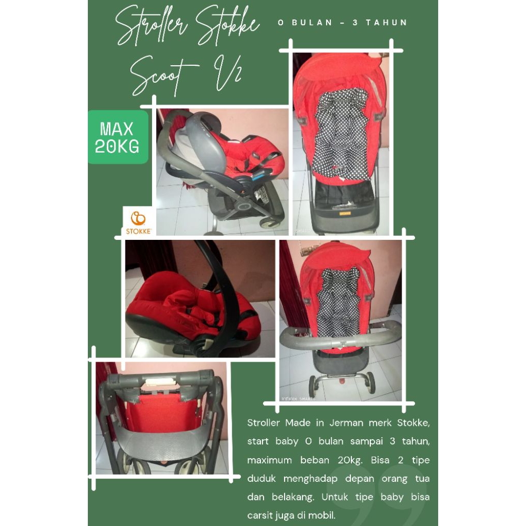 Sewa Baby Stroller Stokke