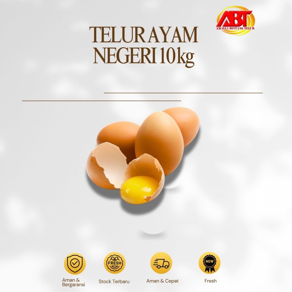 

ABT - Telur Ayam Negeri 10kg Lezat dan Bergizi (FRESH-AMAN-BERGARANSI)