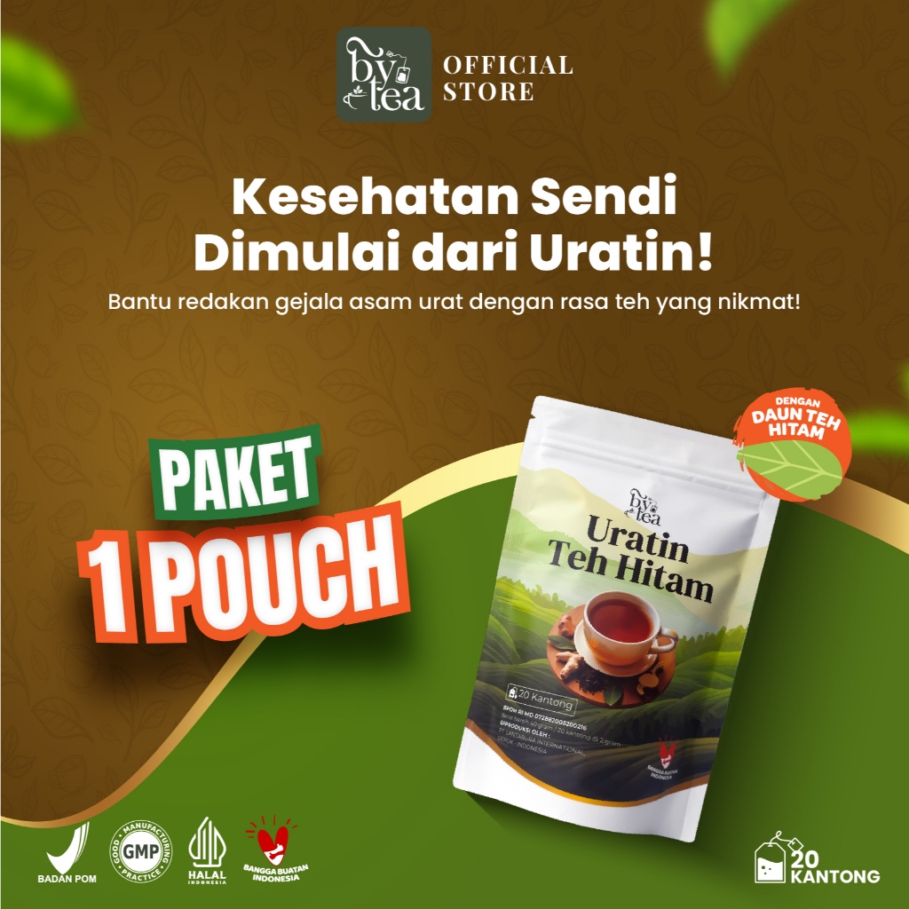 

Bytea - Uratin Teh Celup Tea Hitam Ramuan Herbal Alami Untuk Asam Urat Nyeri Sendi Rematik BPOM