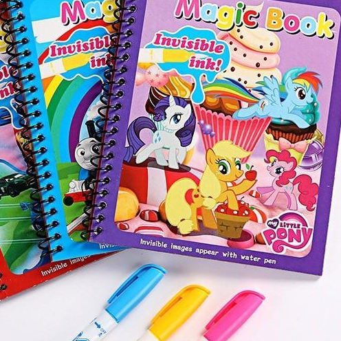 

Buku Mewarnai Anak Magic Water Book Air Alat Gambar Mewarnai Cat Buku Warna Ajaib Anak Sampul Kartun