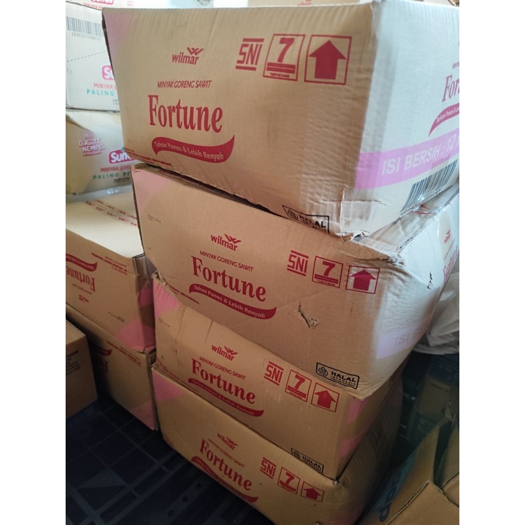 

Minyak goreng fortune Reffil 4 karton x 1L x 12 pcs