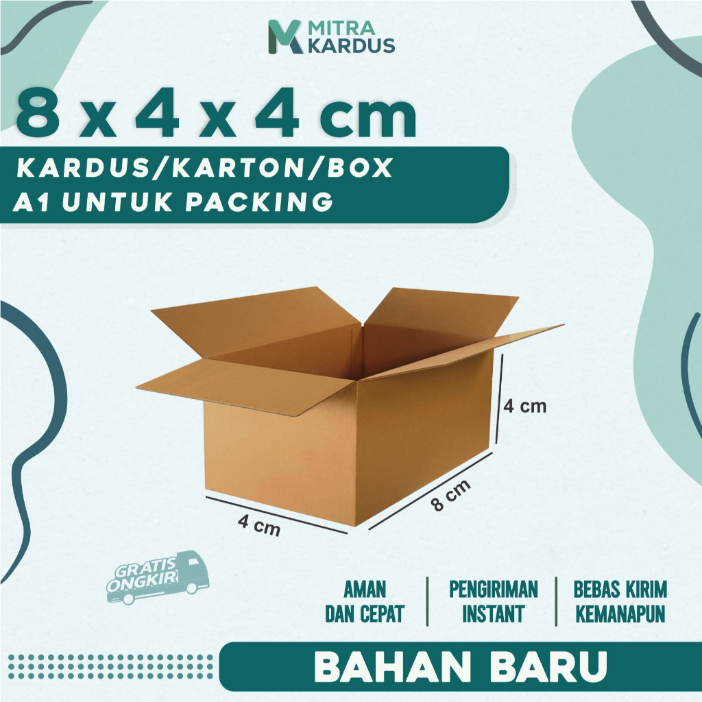 

kardus packing 8x4x4 cm / box karton corrugated single wall premium / Box Packing packing online