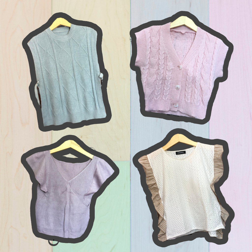 Vest Kepang Tali Samping, Vest Kancing, Vest Polos