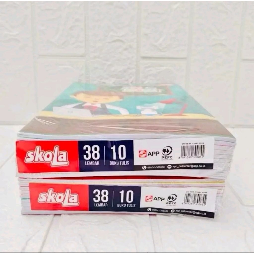 

Buku tulis SKOLA by SIDU 38 lembar 1pack isi ( 10 buku )