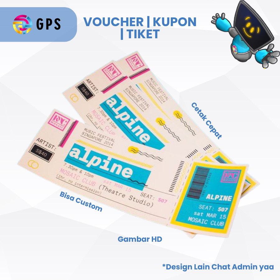 

GVIBES - CUSTOM CETAK CETAK VOUCHER // KUPON // TIKET || CUSTOM VOUCHER