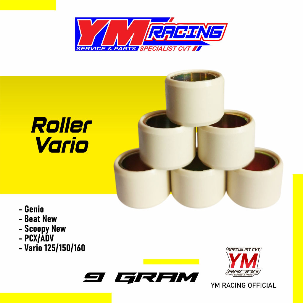 ROLLER 9 GRAM VARIO 125 KZR RACING | ROLLER VARIO 150 9 GRAM / ROLLER VARIO 160 9 G ( ROLLER PCX 9 G