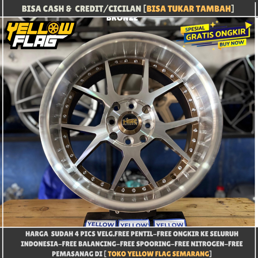VELG MOBIL CELONG RING 16 HSR DOGIYAI R16 LUBANG 4X100-4X114,3 LEBAR 7,5 - 8.75 JAZZ YARIS AVANZA