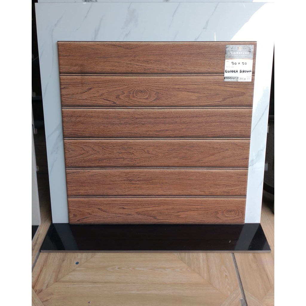Keramik Lantai Mulia Teras 50x50cm Guaera brown