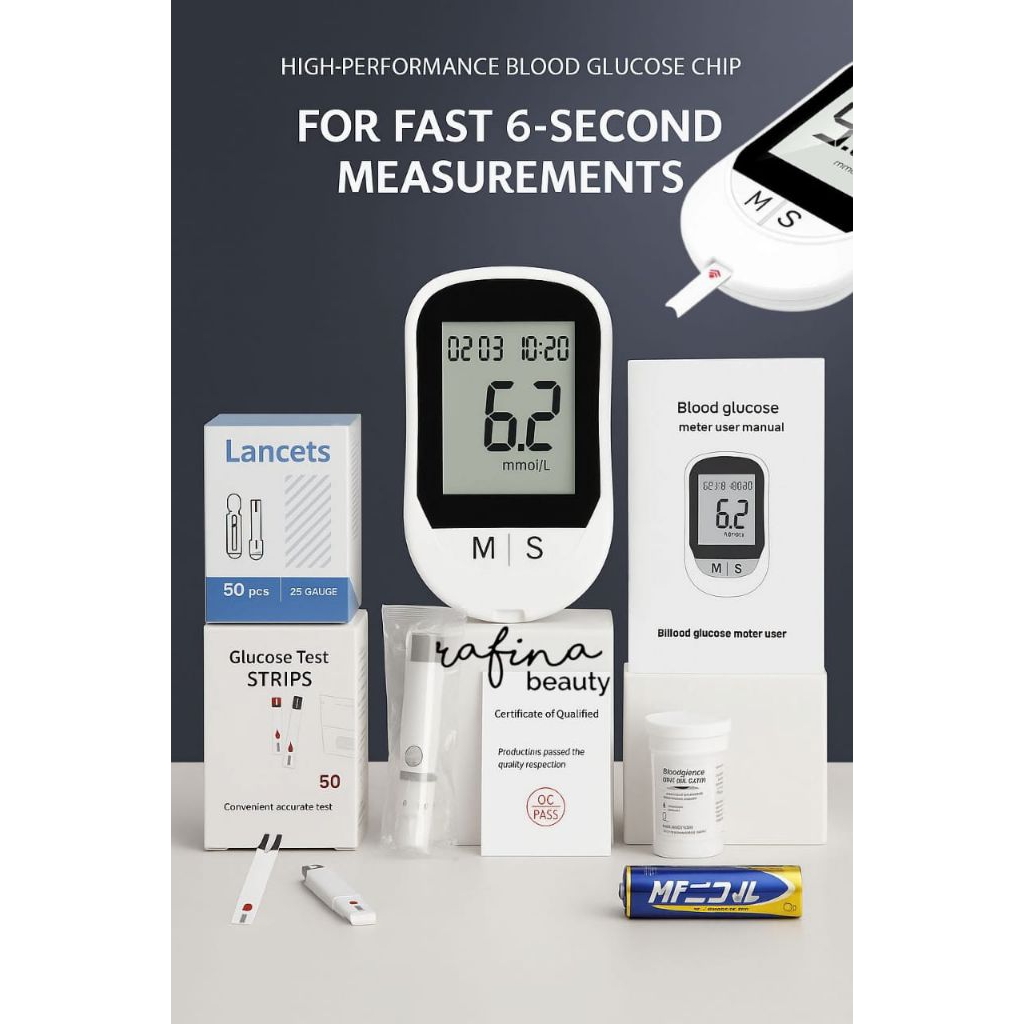 Alat Tes Gula Darah Set Lengkap Akurat 6 Detik