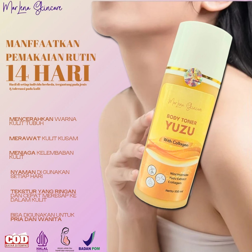 TONER BADAN KELUPAS LIME YUZU WITH COLLAGEN BPOM