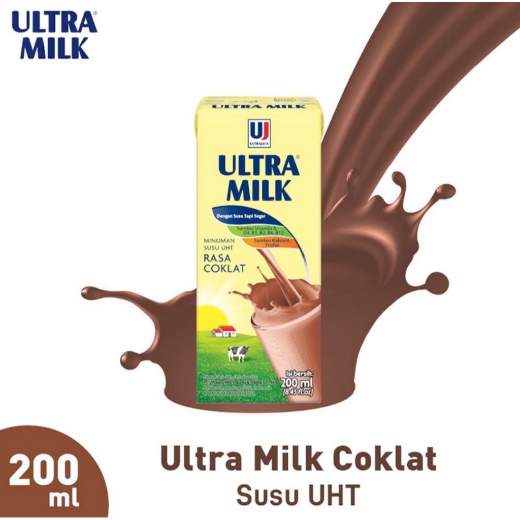 

ULTRA MILK SUSU UHT RASA COKLAT 200ML