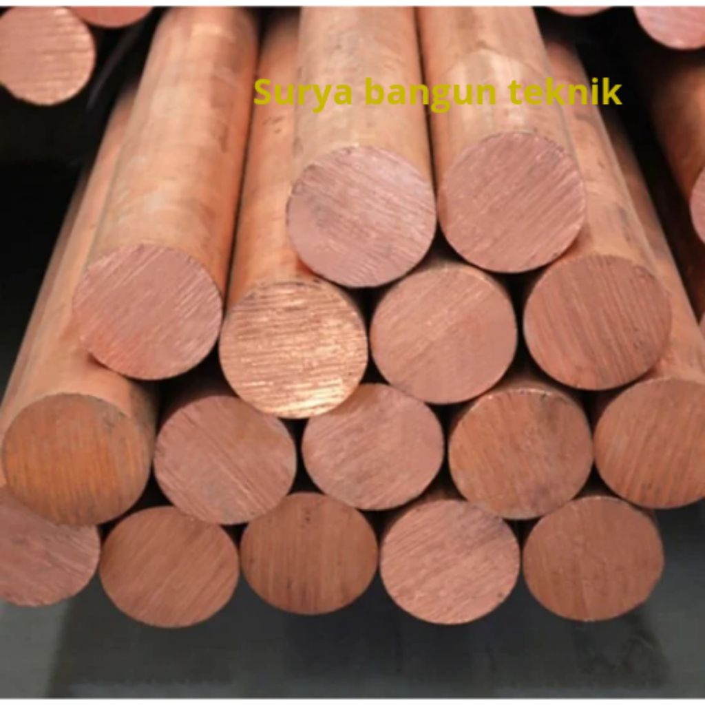 As tembaga diameter 8mm x 500mm Tembaga murni