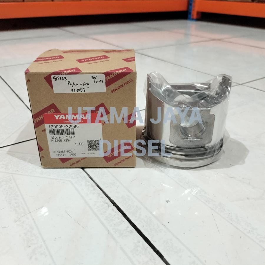 Piston Assy / Piston + Ring Yanmar 4TNV88 3TNV88 Komatsu 4D88E 129005-22080 Genuine Asli