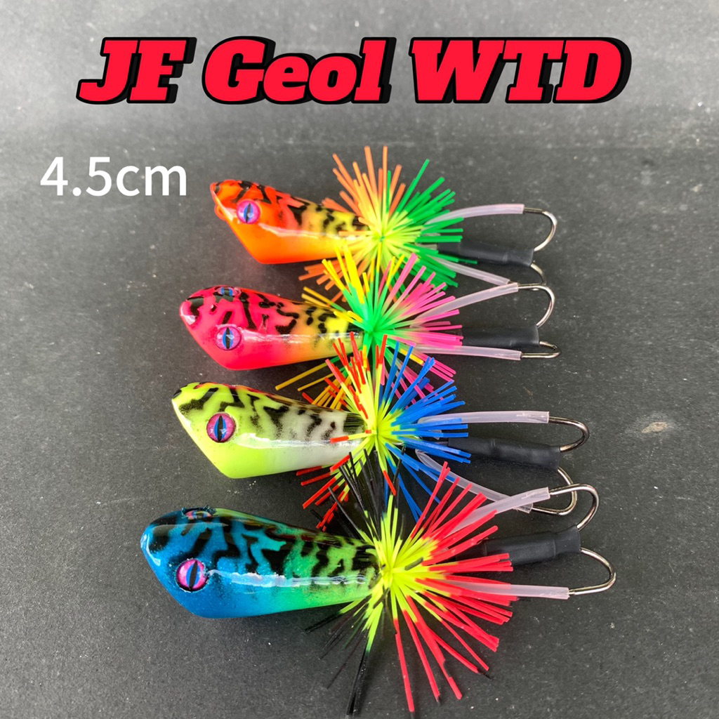 Jump frog Geol 4 cm Hard frog JF Frog Lure Casting gabus toman
