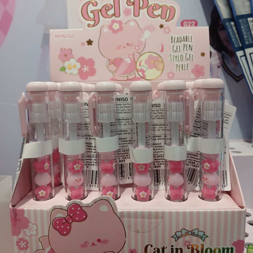 

Miniso Sakura Cat Beadable Gel Pen (0.5mm, Black)