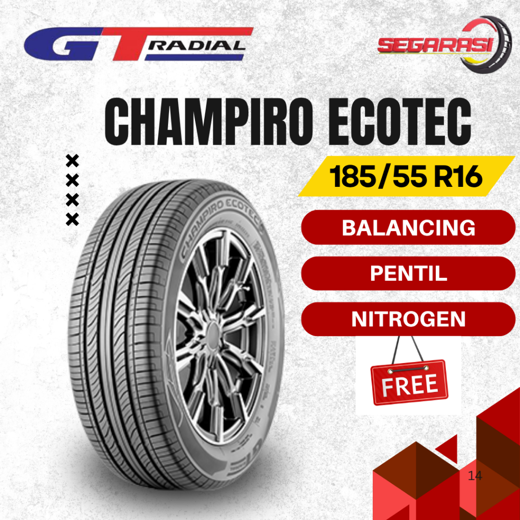 GT Radial Champiro Ecotec 185/55 R16 Ban Mobil GT Radial Ring 16