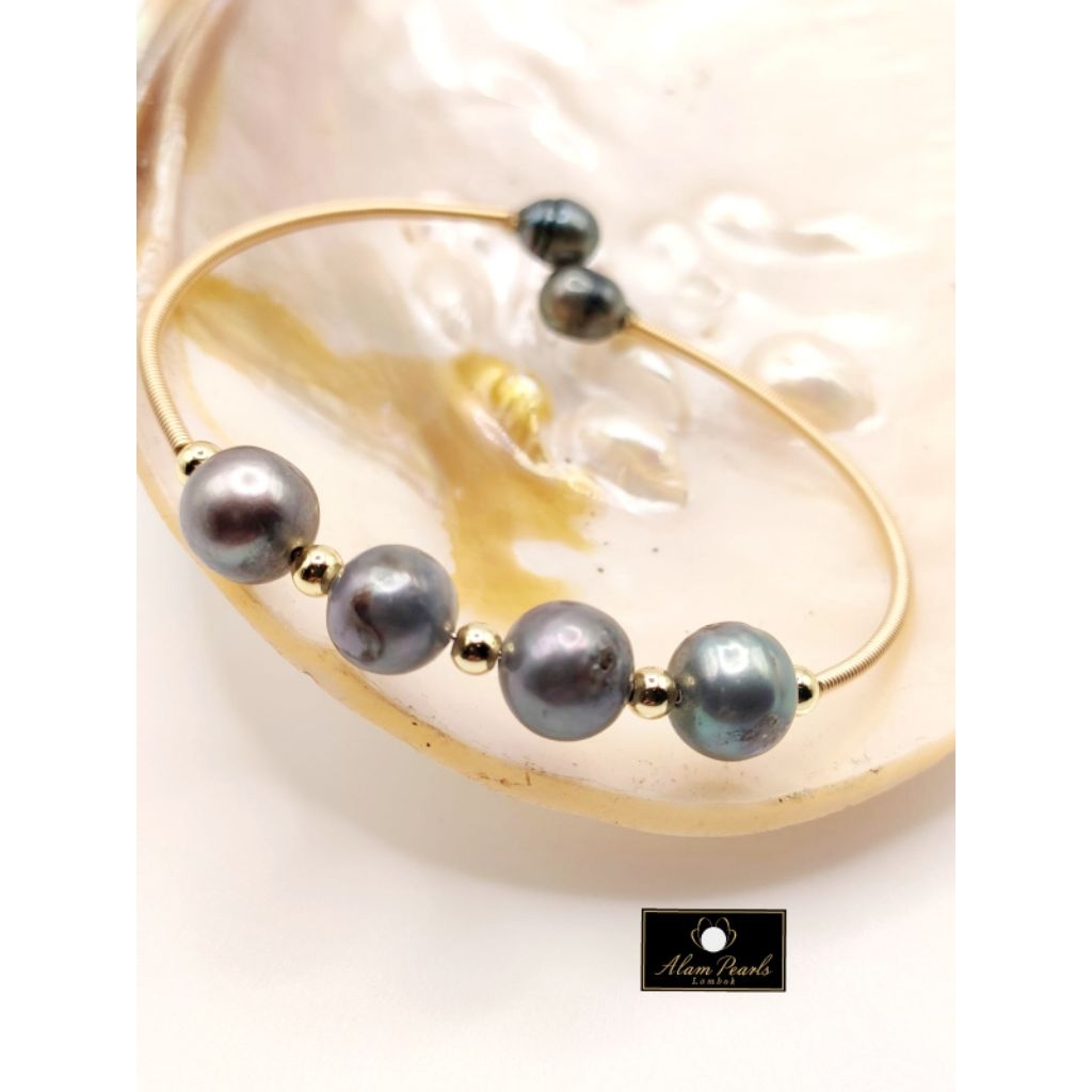 gelang bangle mutiara tawar