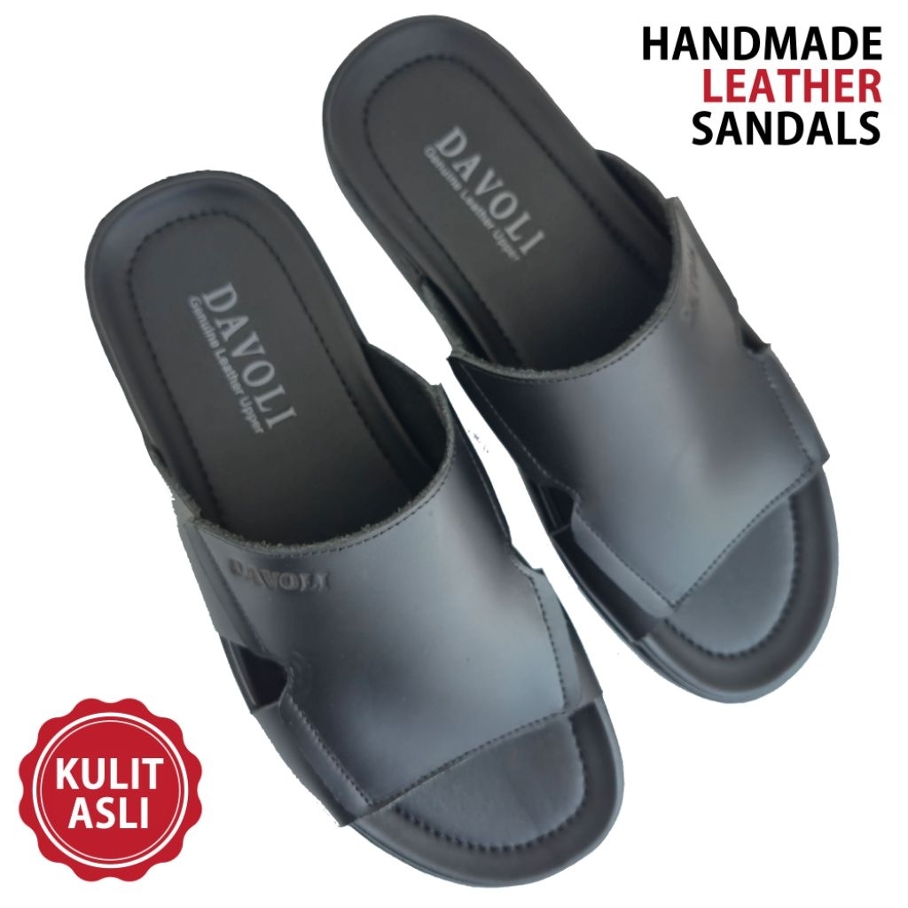 DAVOLI Sandal Kulit 2004 Black