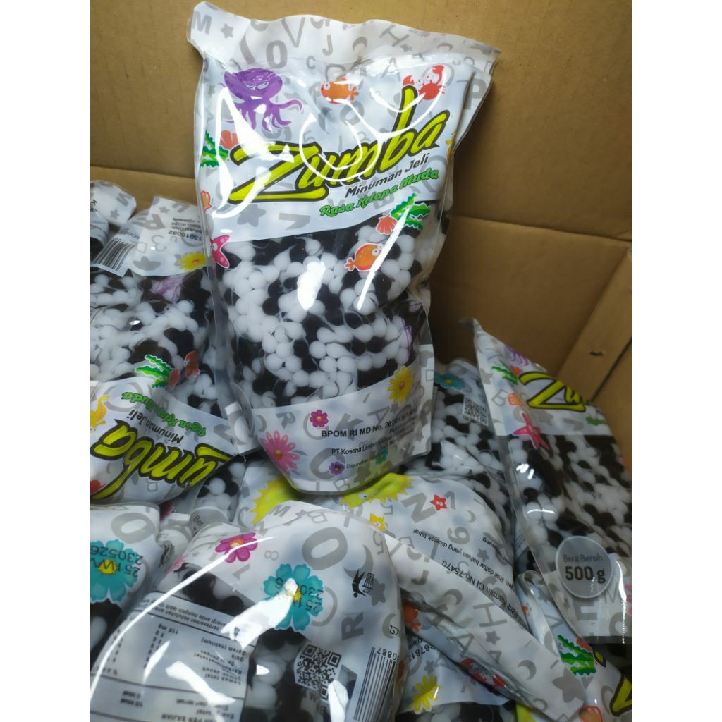 

jelly konsena zumba motif mutiara htm &putih 500gr