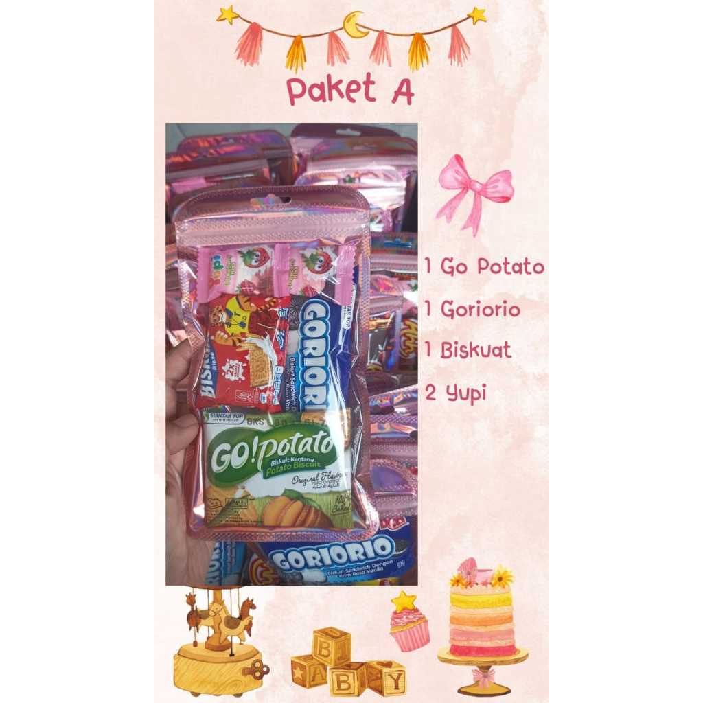 

Mini Gift Hampers Snack Ulang Tahun