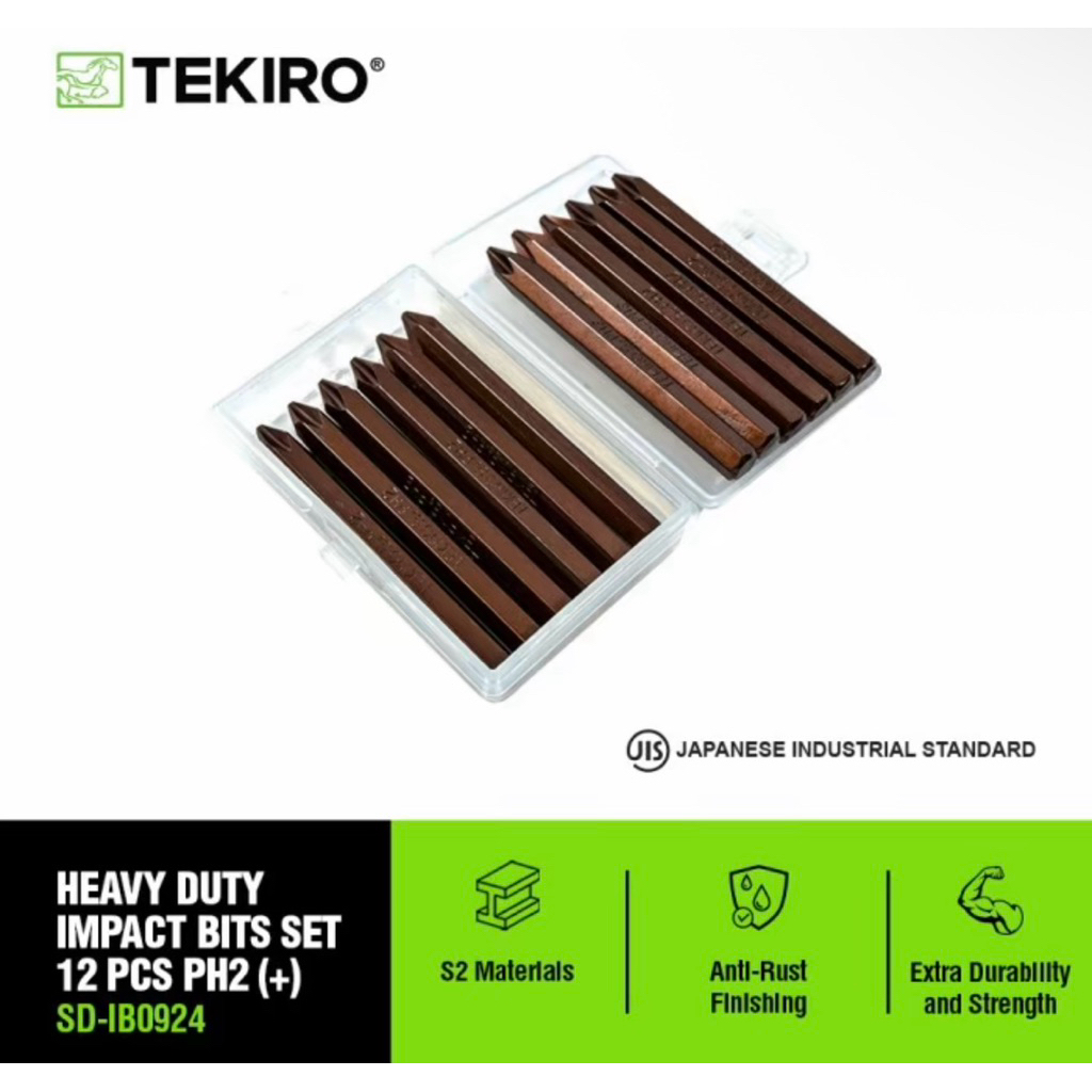 MATA OBENG KETOK PH3 80MM TEKIRO / MATA BOR OBENG PLUS + TEKIRO