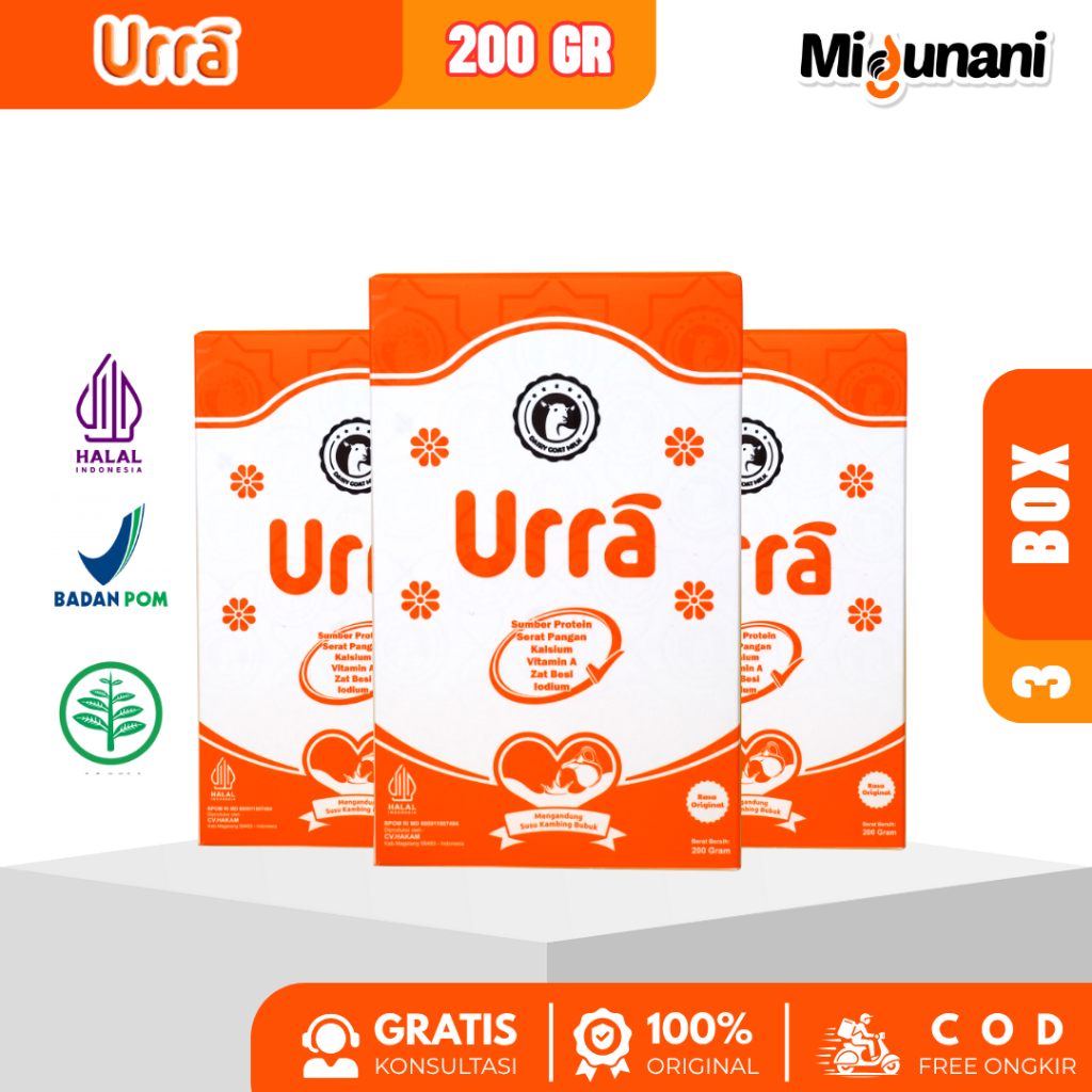 

Susu Urra Original 200gr - 3 Box