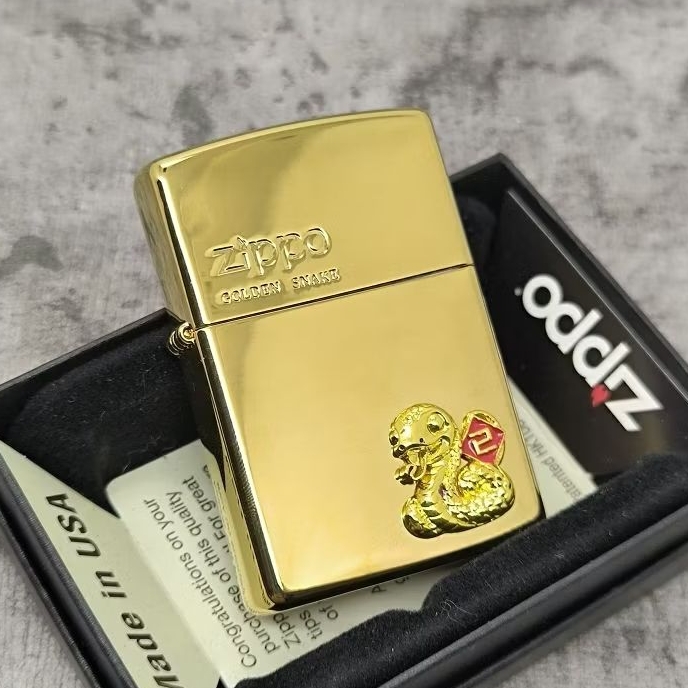 Zippo Golden Snake Emblem Limited Edition Original
