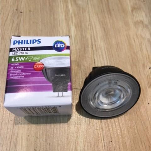 LAMPU PHILIPS MASTER LED MR16 6,5W DIMMABLE 12V CRI90 GU5.3 Spotlight Master MR16