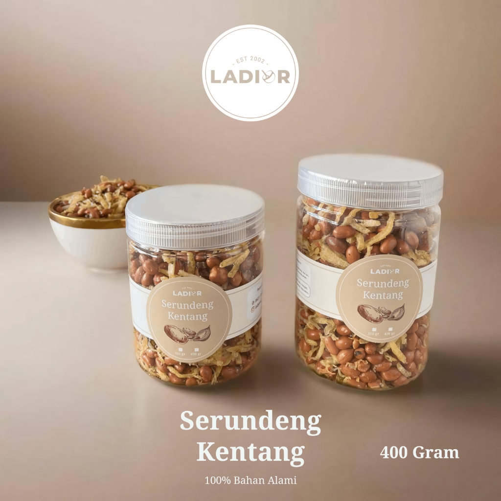 

LADIOR - Serundeng Kentang 400 Gram Rasa Gurih dan Renyah